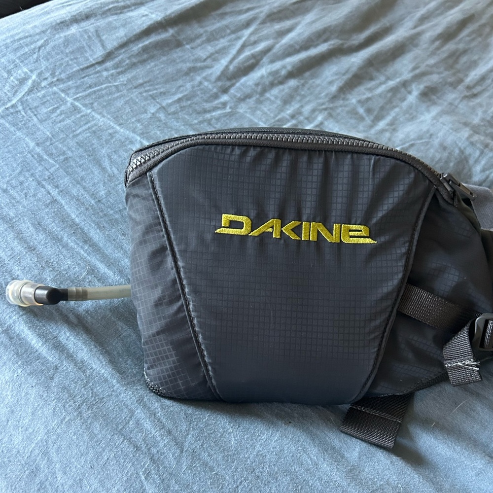 Dakine Gray Waist Pack with Yellow Logo